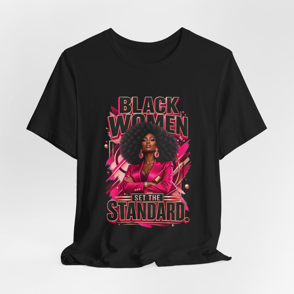 Black Women Set the Standard graphic tee by Inner Glow Wear, photo 12