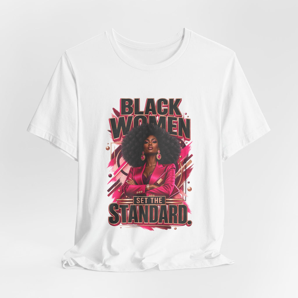 Black Women Set the Standard graphic tee by Inner Glow Wear, photo 6