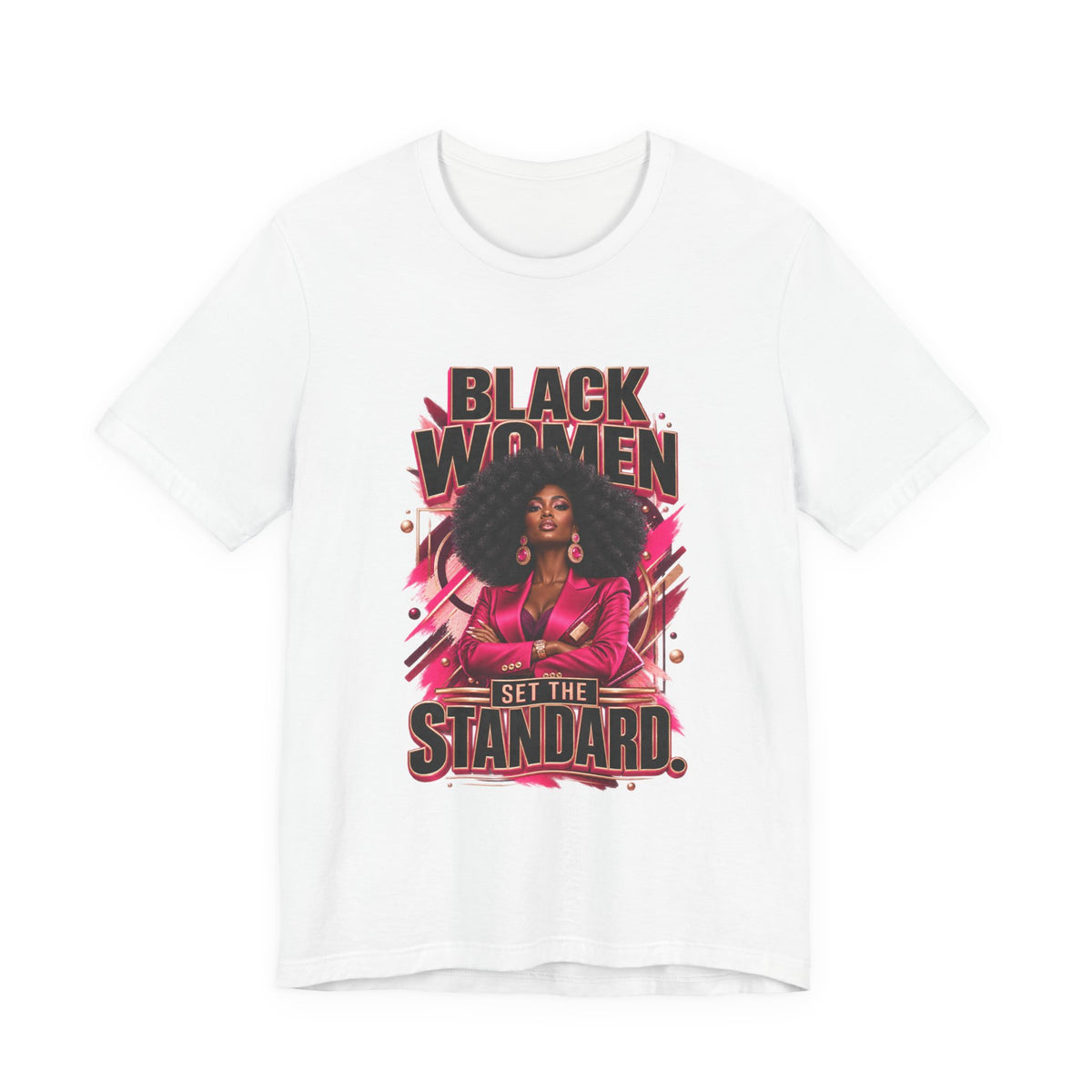 Black Women Set the Standard graphic tee by Inner Glow Wear