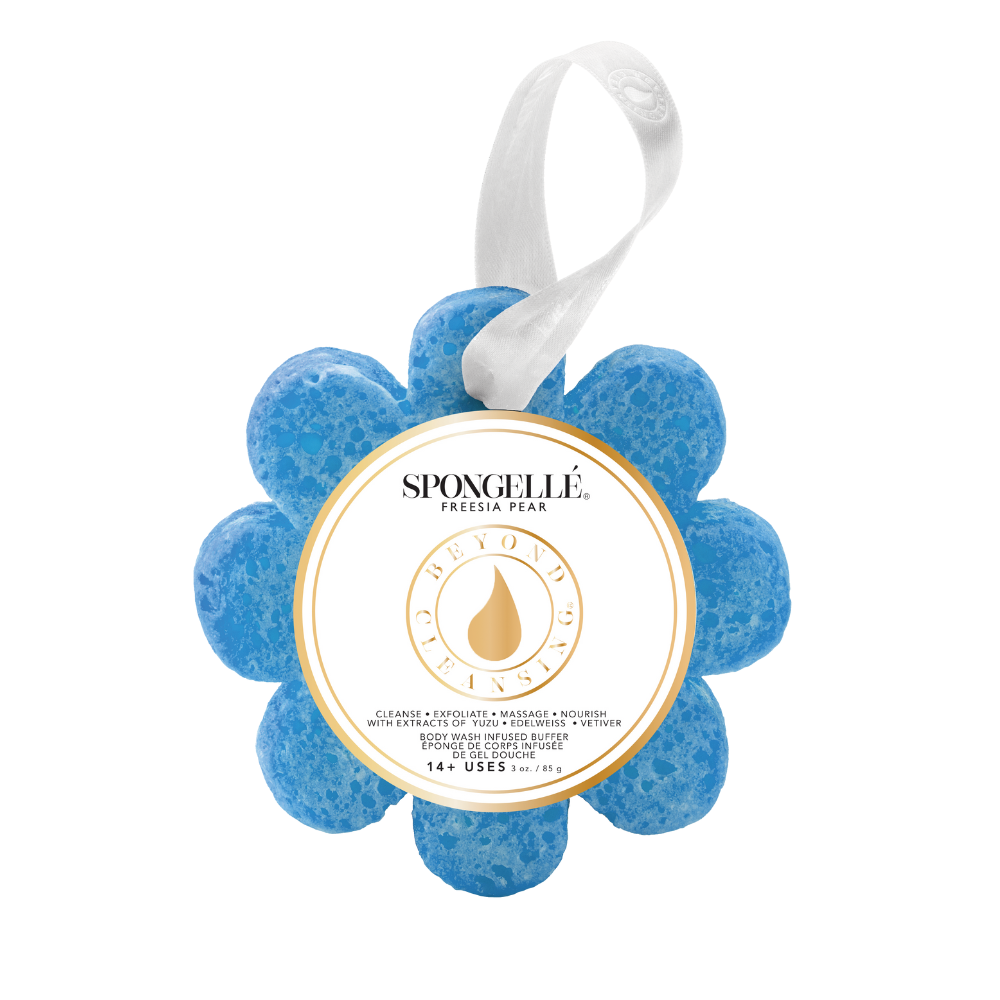 Freesia Pear Body Wash-Infused Bath Sponge body wash-infused bath sponge