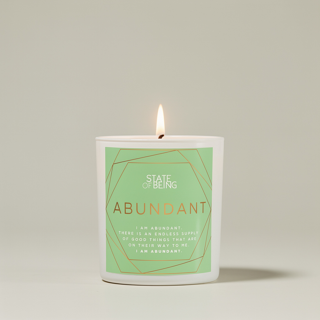 Abundant Affirmation Candle affirmation candle