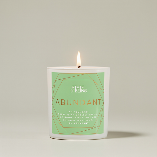 Abundant Affirmation Candle affirmation candle