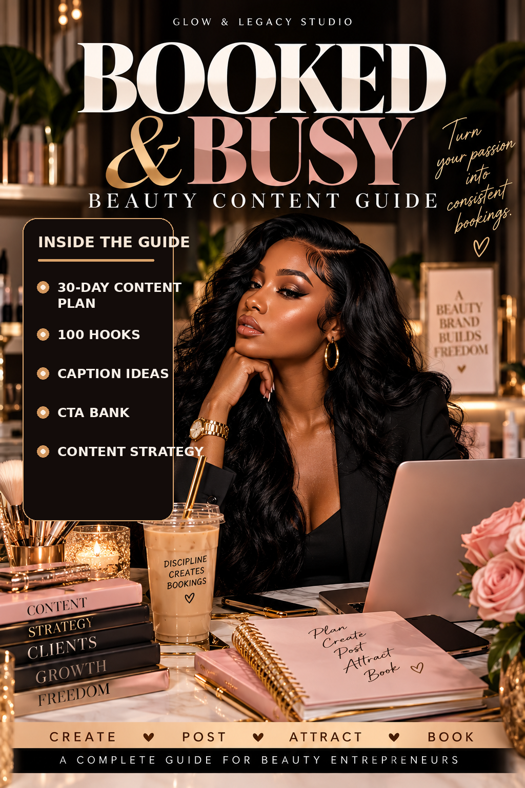 Booked & Busy Beauty Content Guide final premium cover
