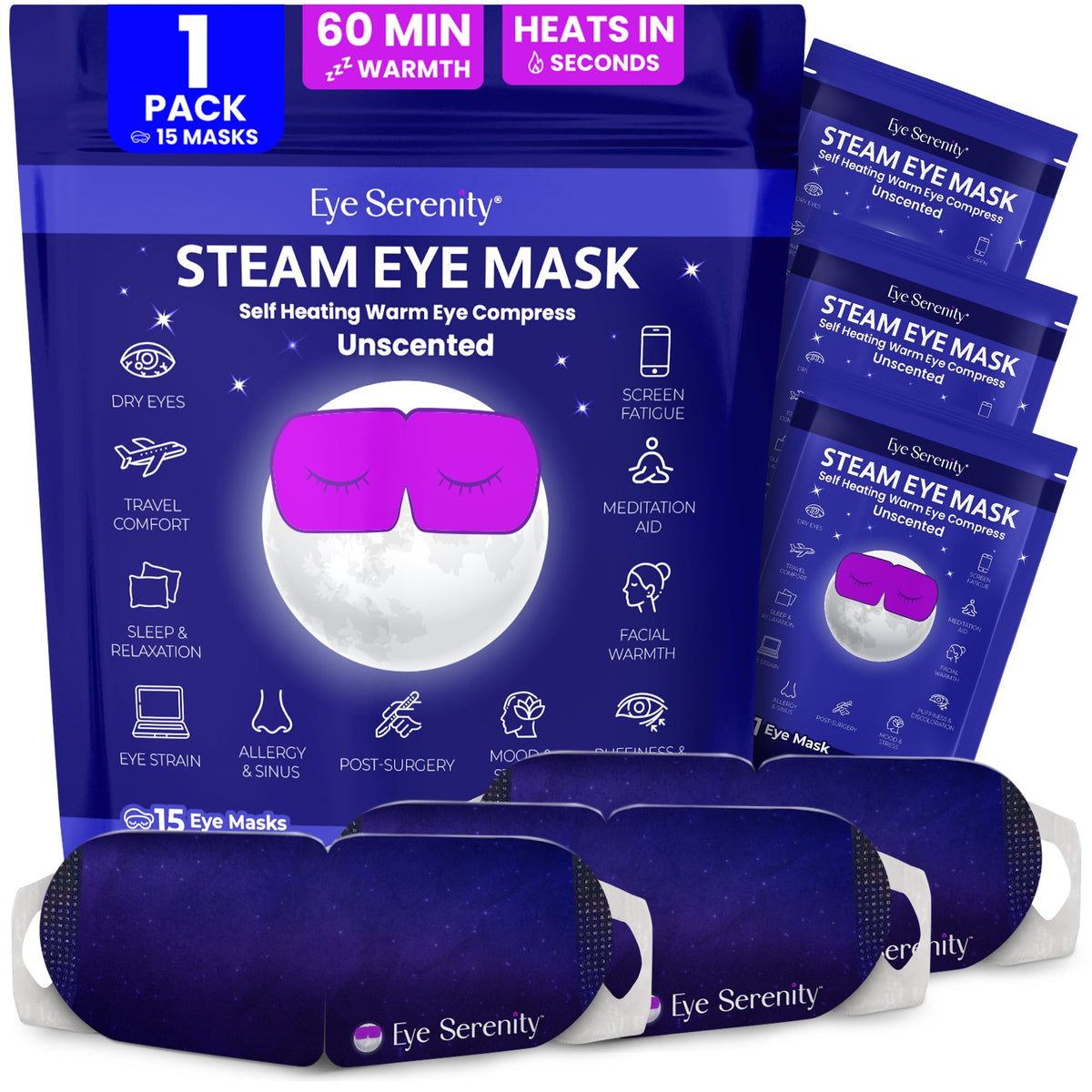 Eye Serenity Self-Heating Steam Eye Masks self-heating steam eye masks